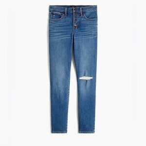 J. Crew Factory 10” High Rise Skinny Button Fly Jeans in All Day Stretch sz 27